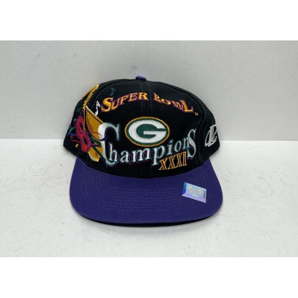 NWT Super Bowl XXXI Green Bay Packers Logo Athletic Snapback Hat